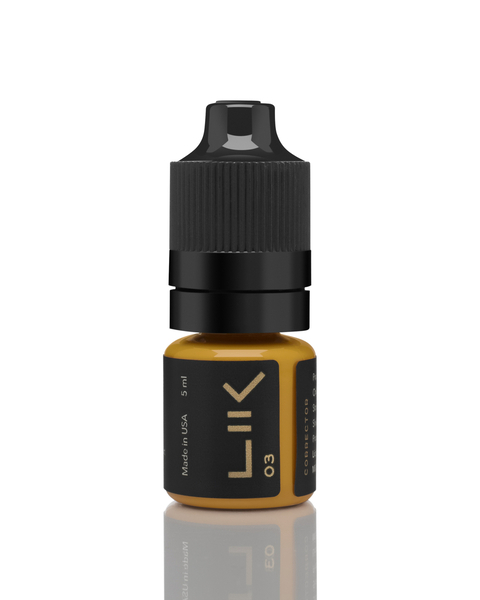 Пигмент Lik Corrector 03 Yellow для перманентного макияжа, 5 мл