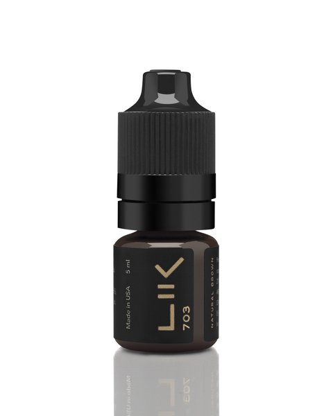 Пігмент Lik Brows 703 Natural Brown для перманентного макіяжу, 5 мл