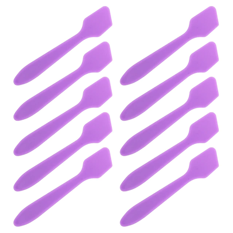 Ложка-шпатель для перемешивания пластиковая, фиолетовая