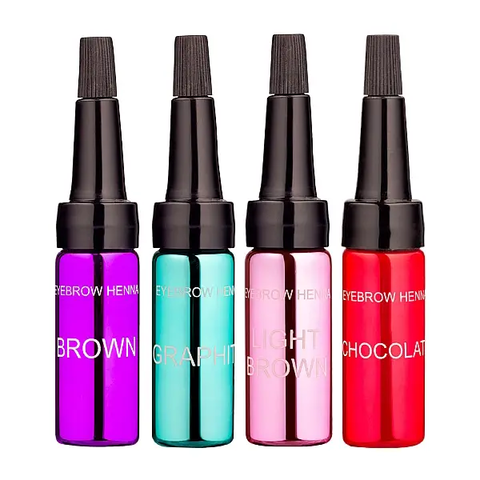 Хна для бровей Ekko Beauty блонд/русый блонд 4 оттенка в наборе