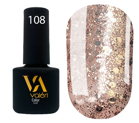 Гель-лак Valeri Color №108, 6 мл