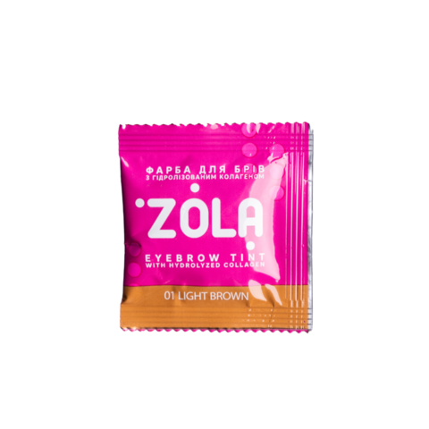 Фарба для брів Zola 01 Light brown 5 мл + окислювач 5 мл