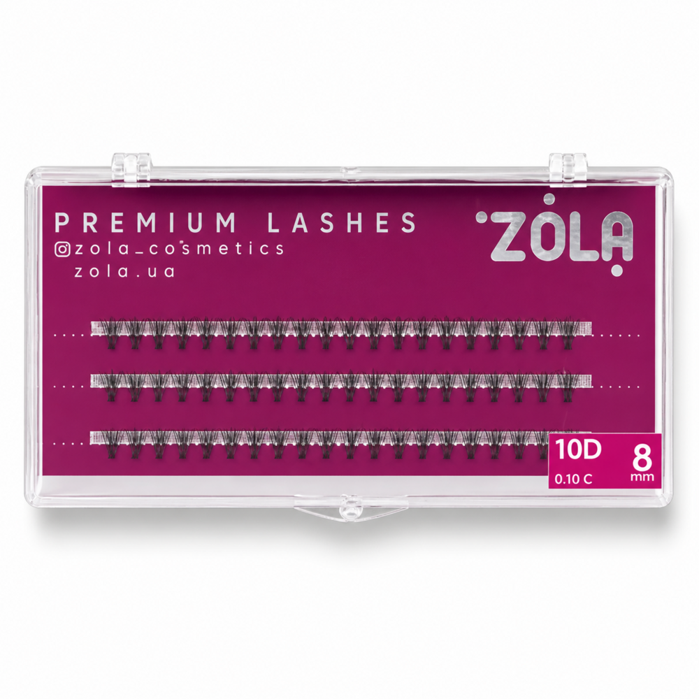 Вії-пучки Zola 10D, 8 мм, фото 1