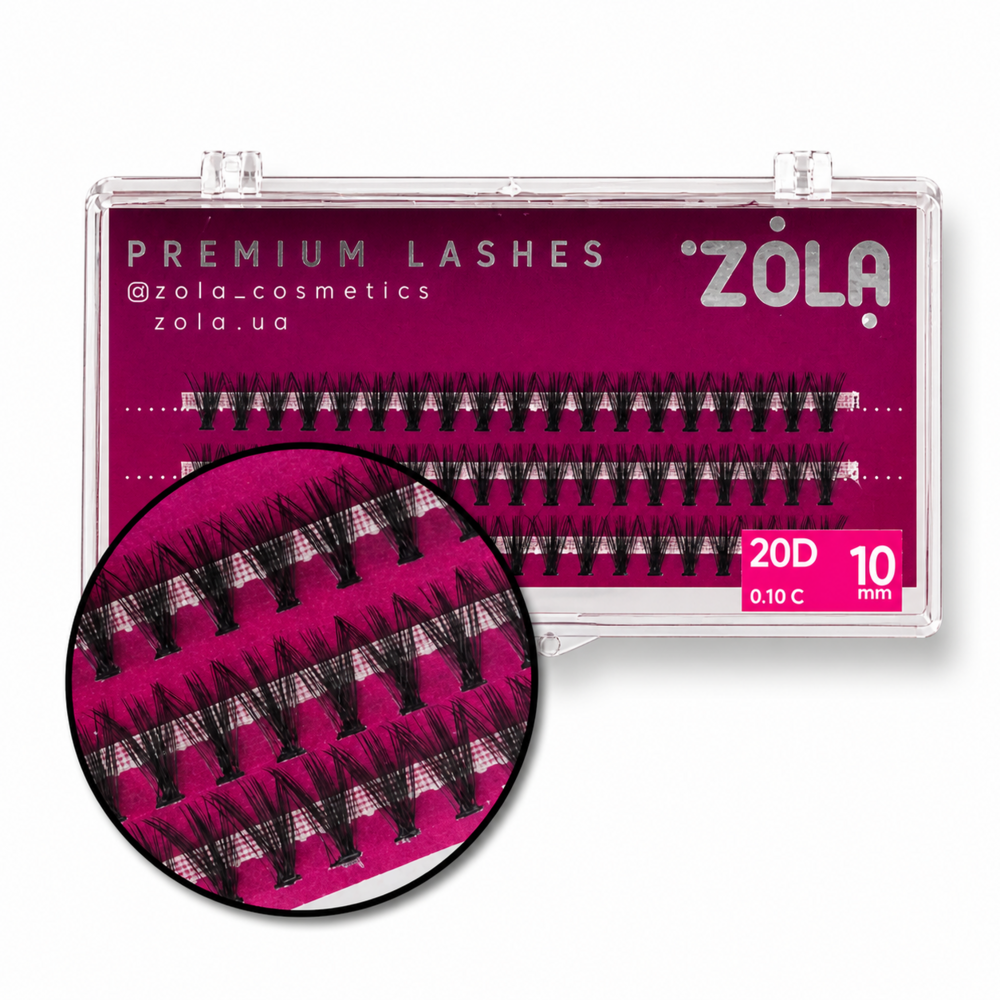 Вії-пучки Zola 20D, 10 мм, фото 1