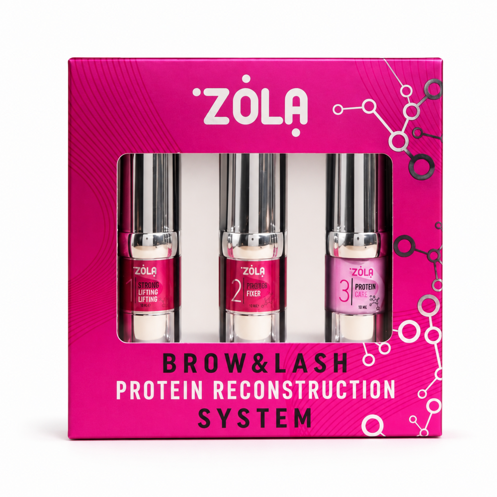 Набор составов для ламинирования бровей Zola Brow&Lash Protein Reconstruction System, 10  мл, фото 1