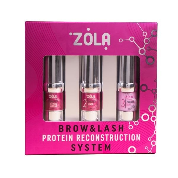 Набор составов для ламинирования бровей Zola Brow&Lash Protein Reconstruction System, 10  мл