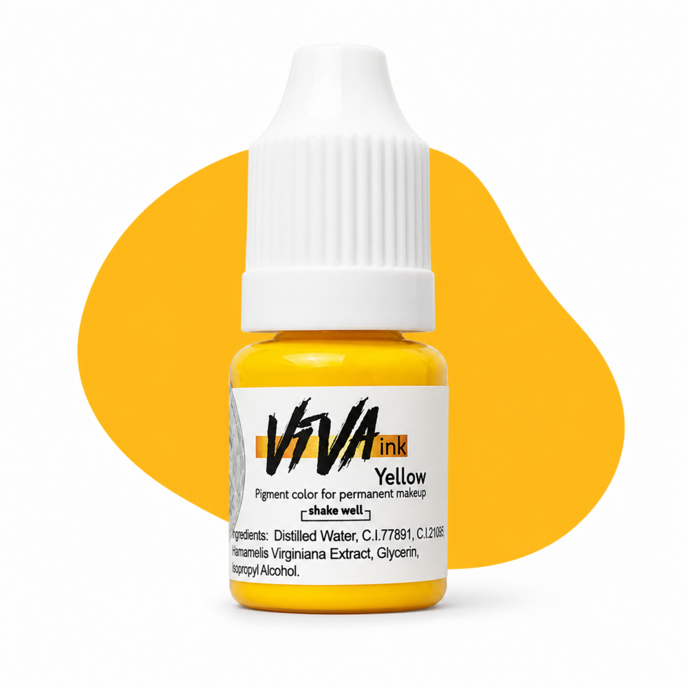 Пигмент Viva Corrector 3 Yellow для перманентного макияжа 4 мл, фото 1