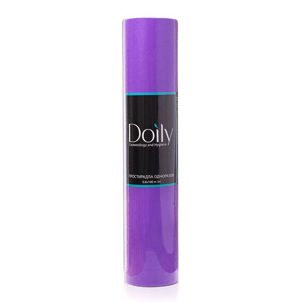 Простирадла Doily® 0,6х100м зі спанбонду (1 рул), фіолетові
