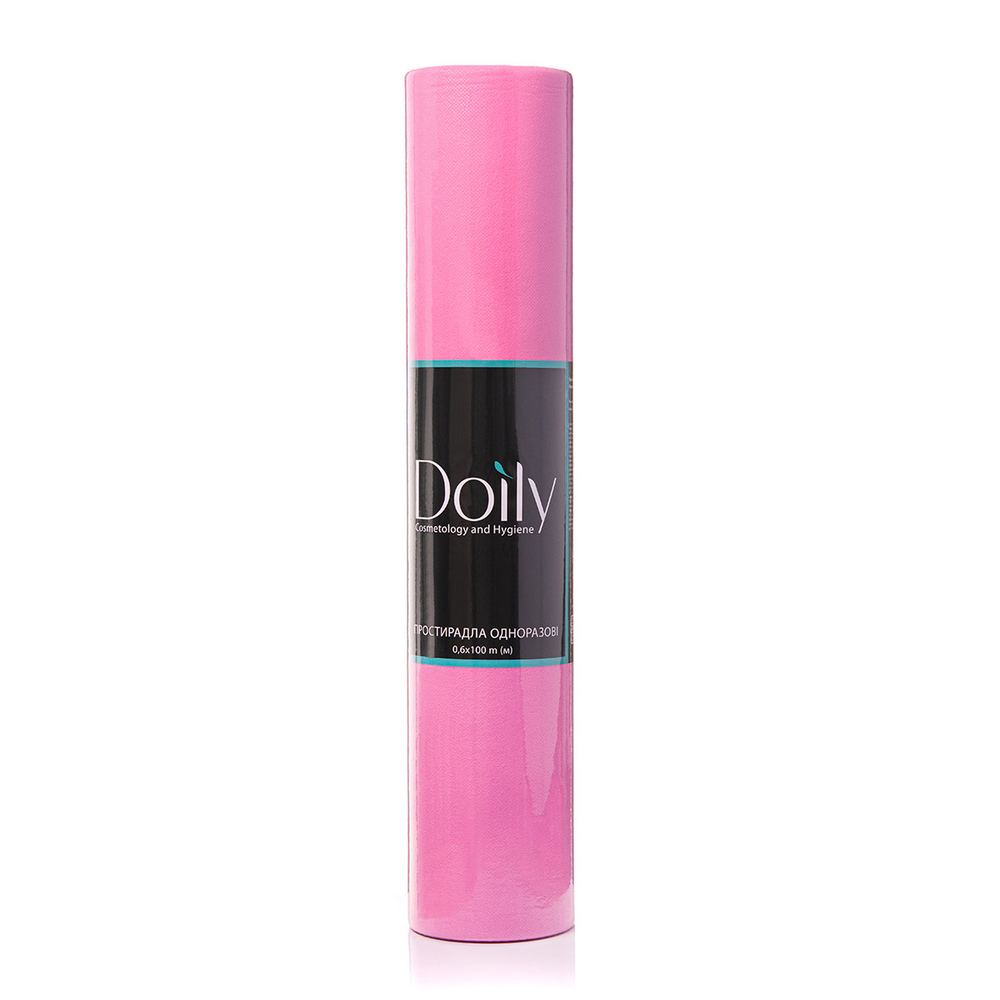 Простыни Doily® 0,6х100м из спанбонда (1 рул). Розовые