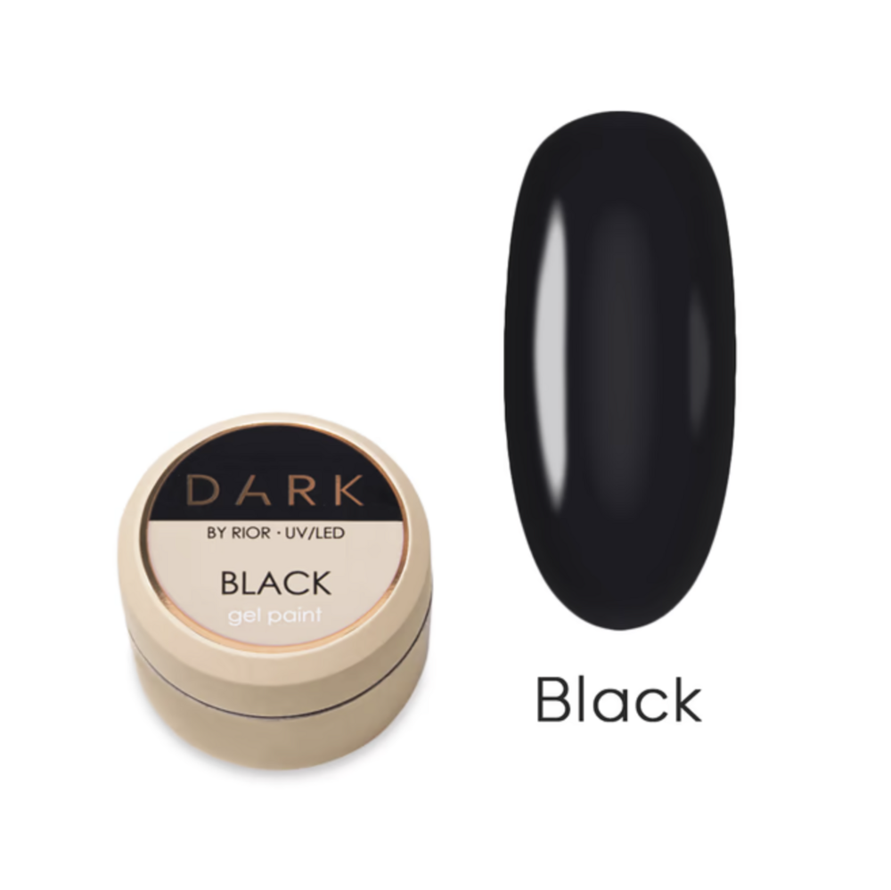 Гель краска Dark Black Gel Paint 5 г, фото 1