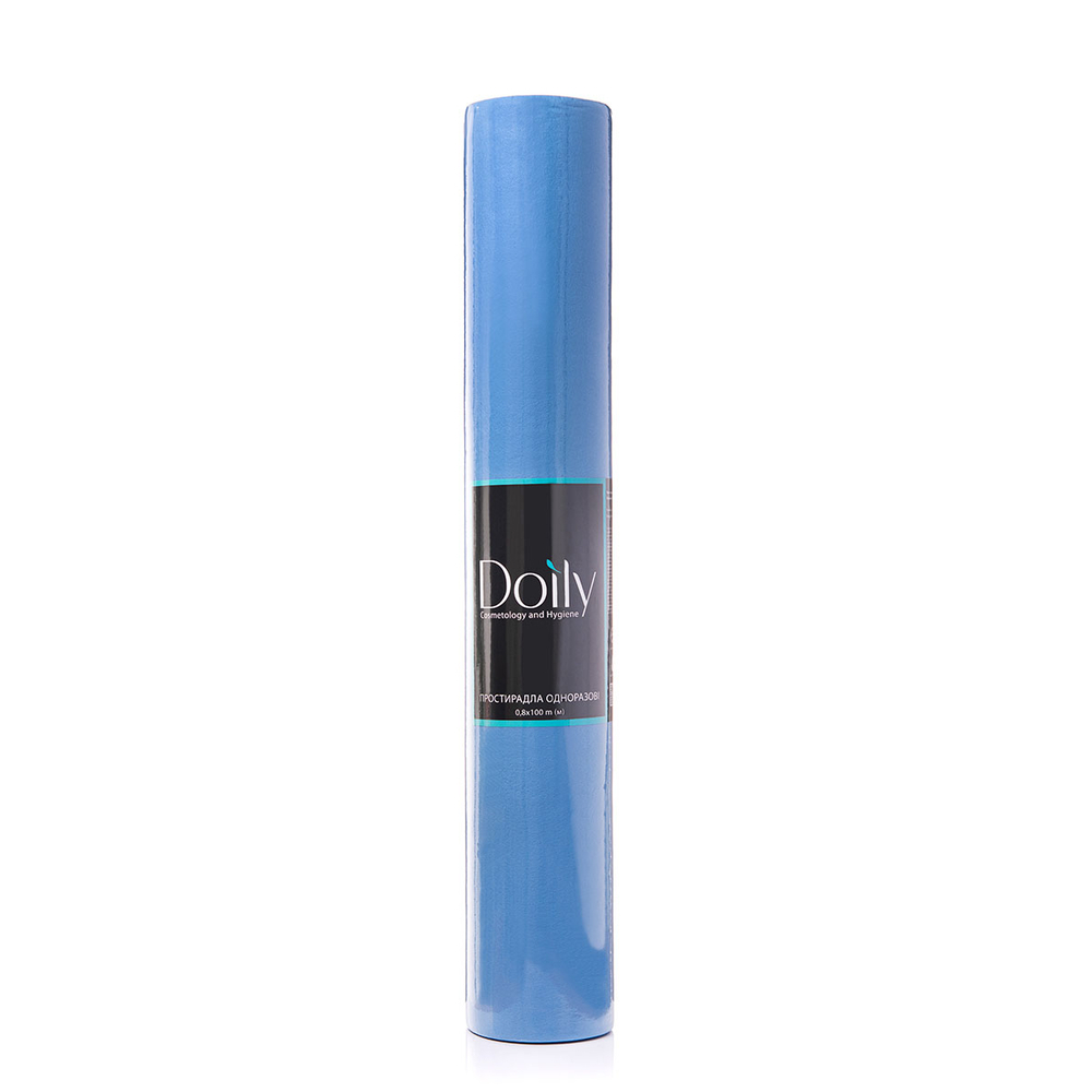Простирадла Doily® 0,6х100м зі спанбонду (1 рул), блакитні