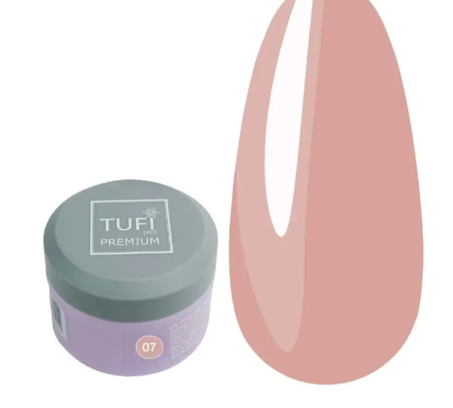 Гель моделюючий TUFI profi Premium №07 Cover Dark UV, 15 г