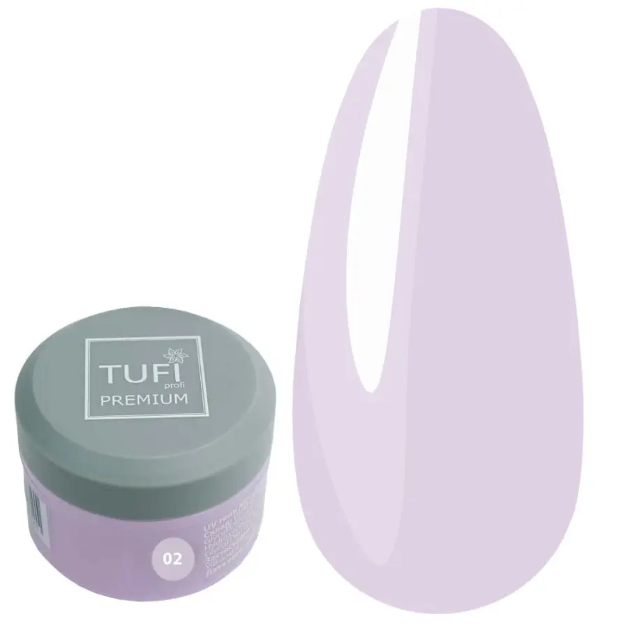 Гель моделирующий TUFI profi Premium Builder Gel №02 Milky Pink UV, 15 г, фото 1