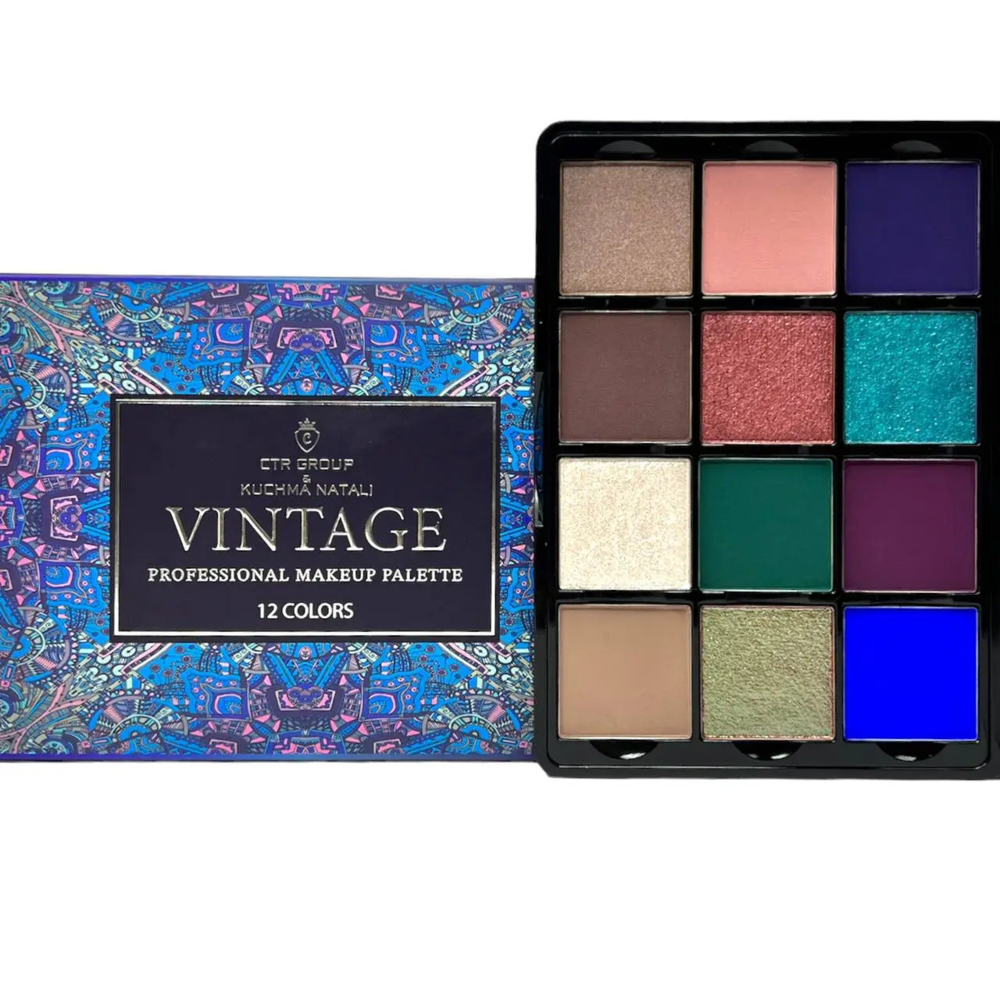 Палетка теней CTR GROUP Eye Shadow Palette Vintage, 12*2,5г