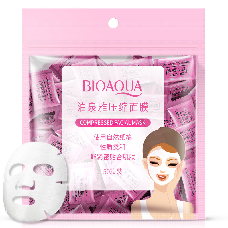 Маска для лица прессованная Bioaqua Compression Facial Mask, 1 шт