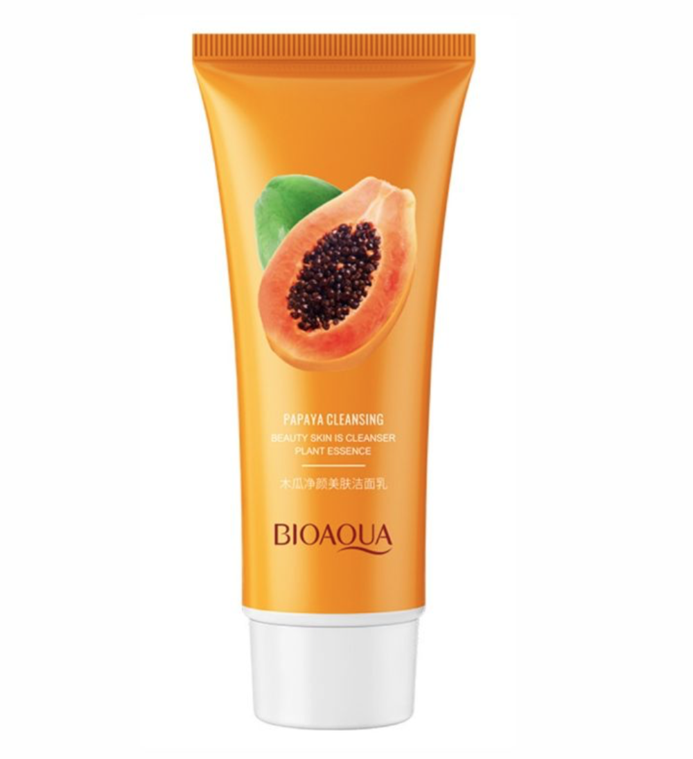 Пенка для умывания на основе экстракта папаи Bioaqua Papaya Purifying Moisturizing Cleanser, 100 г