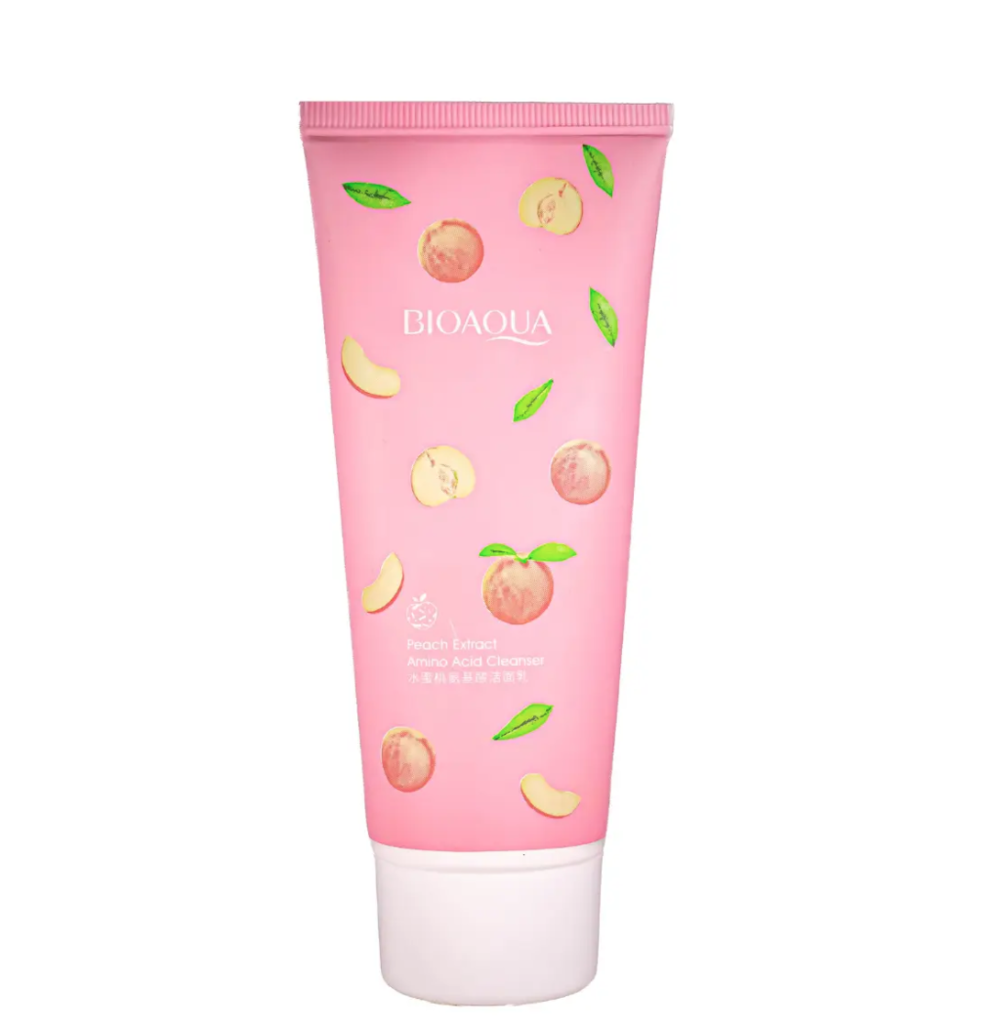 Пінка для вмивання з екстрактом персика Bioaqua Peach Extract Amino Acid Cleanser, 100 г