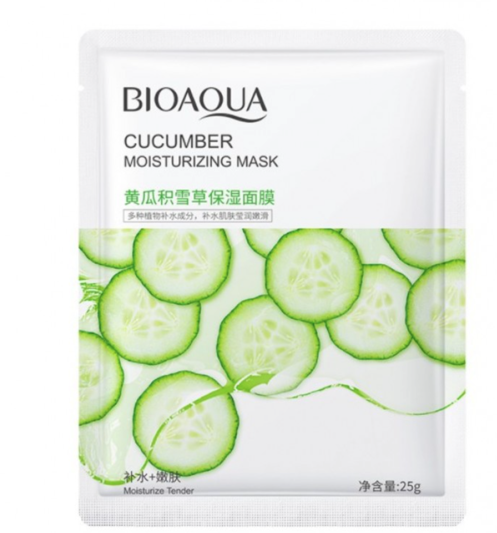 Маска для лица увлажняющая с экстрактом огурца Bioaqua Cucumber Moisturizing Mask, 25 г