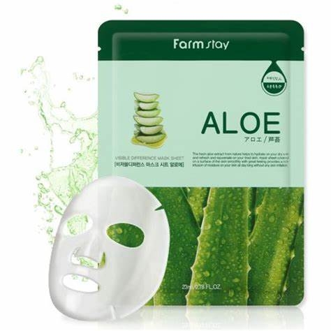 Маска зволожуюча з алое екстрактом Farmstay Visible Difference Mask Sheet Aloe, 23 мл