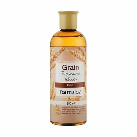 Тонер для лица с экстрактом побегов пшеницы FarmStay Grain Premium White Toner, 350 мл