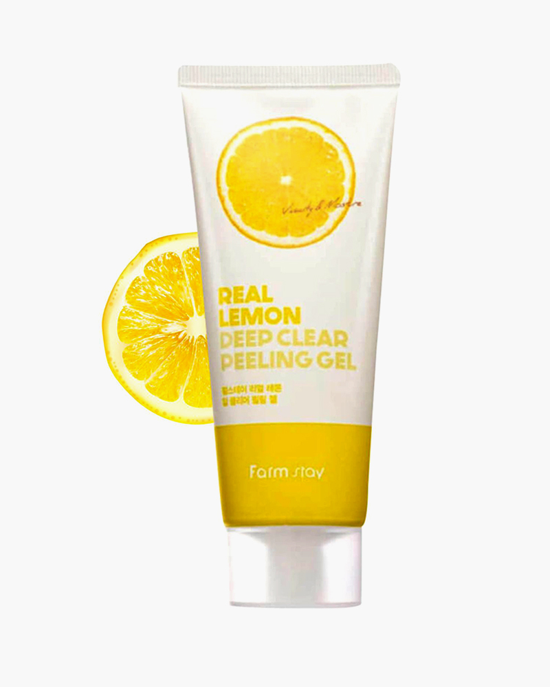 Пилинг-гель очищающий для лица с экстрактом лимона FarmStay Real Lemon Deep Clear Peeling Gel, 100 мл