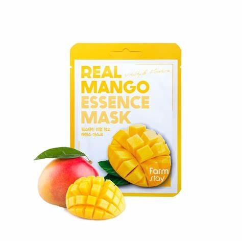 Маска тканинна з екстрактом манго для обличчя Real Mango Essence Mask FarmStay, 23 мл