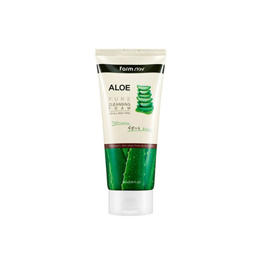 Пенка для умывания успокаивающая с экстрактом алоэ FarmStay Pure Cleansing Foam Aloe, 180 мл