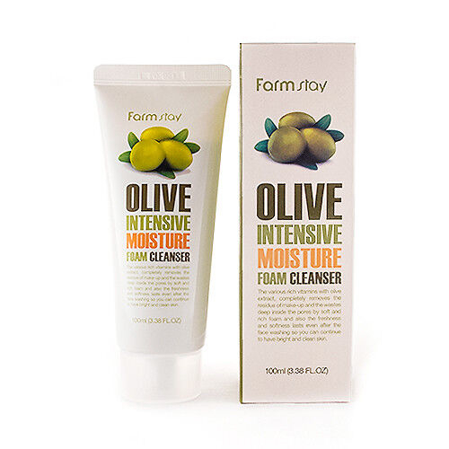 Увлажняющая пенка увлажняющая с экстрактом масла Farmstay Olive Intensive Moisture Foam Cleanser, 100 мл