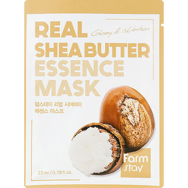 Маска тканинна з маслом ши FarmStay Real Shea Butter Essence Mask, 23 мл