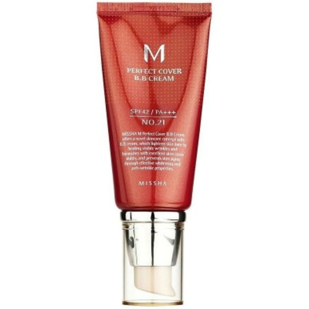 Крем-ВВ Missha Perfect Cover BB Cream SPF42 №21 светлый беж, 50 мл