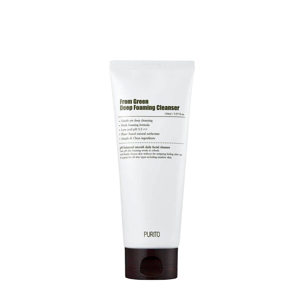 Пенка для глубокой очистки кожи Purito From Green Deep Foaming Cleanser, 150 мл