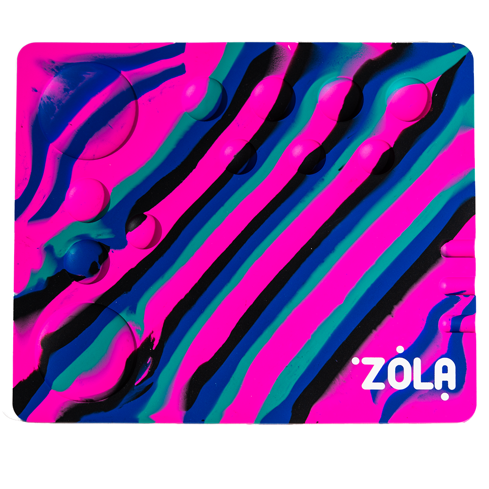 Коврик силиконовый Zola Mixing Pad, разноцветный