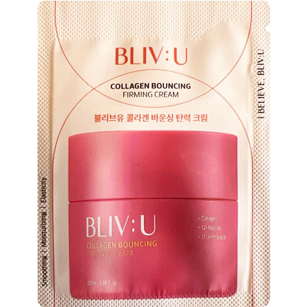 Крем з колагеном Bliv:U Collagen Bouncing Firming Cream (тестер), 2 мл