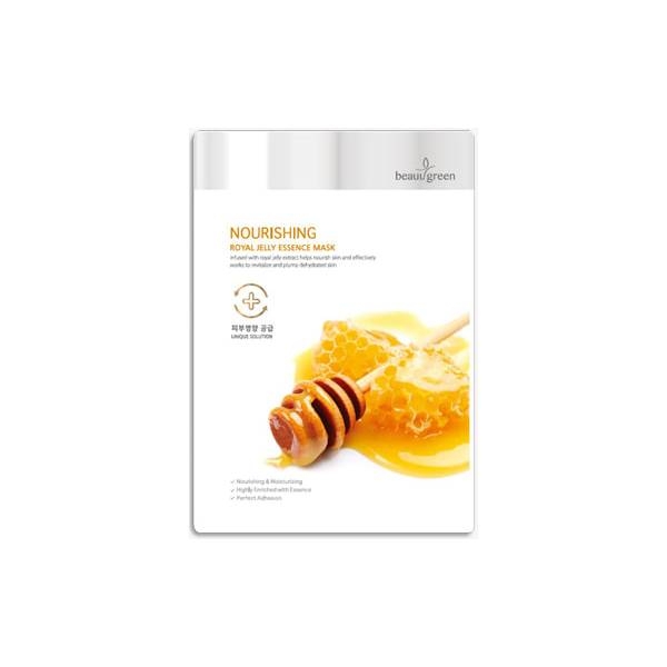 Маска тканевая BeauuGreen с маточным молочком Nourishing Royal Jelly Essence Mask, 23 г