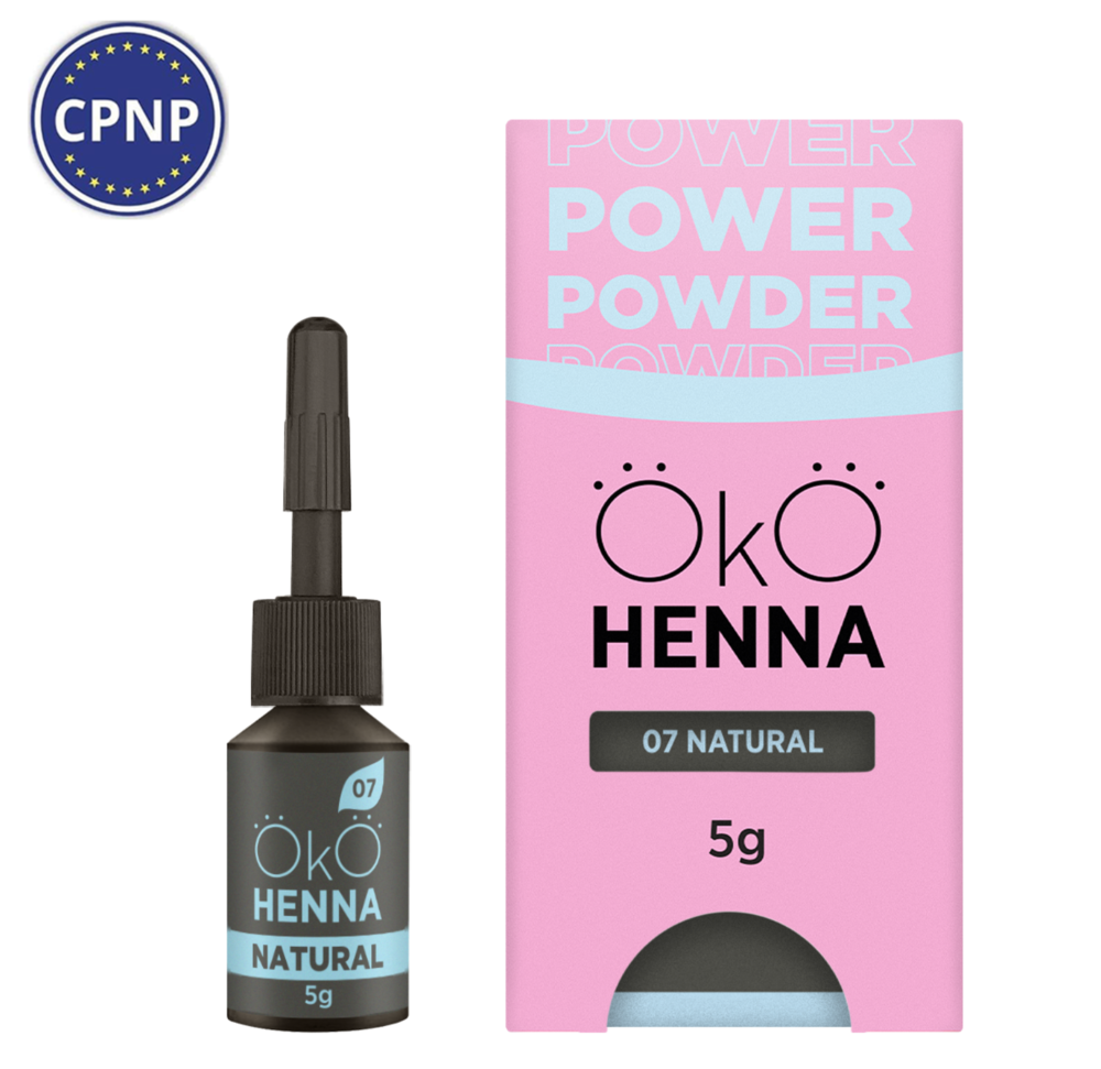 Хна для бровей OKO Power Powder №06 5 г, natural brown