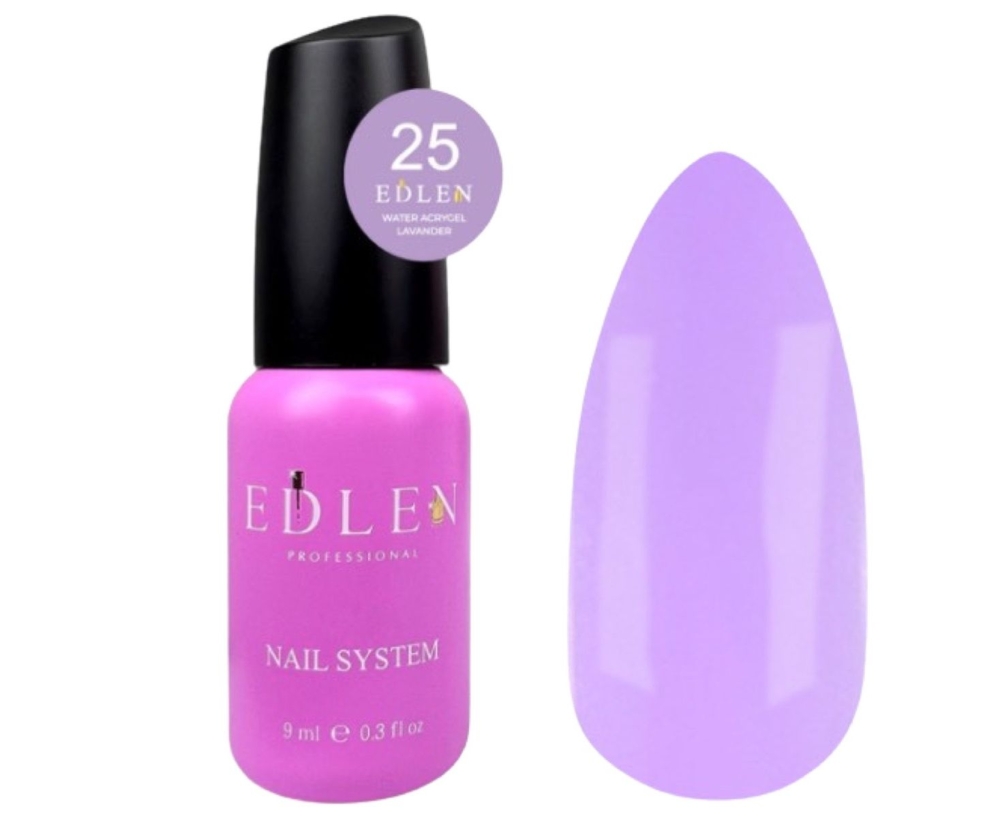 Акригель Edlen Water Lavender №25, 9  мл