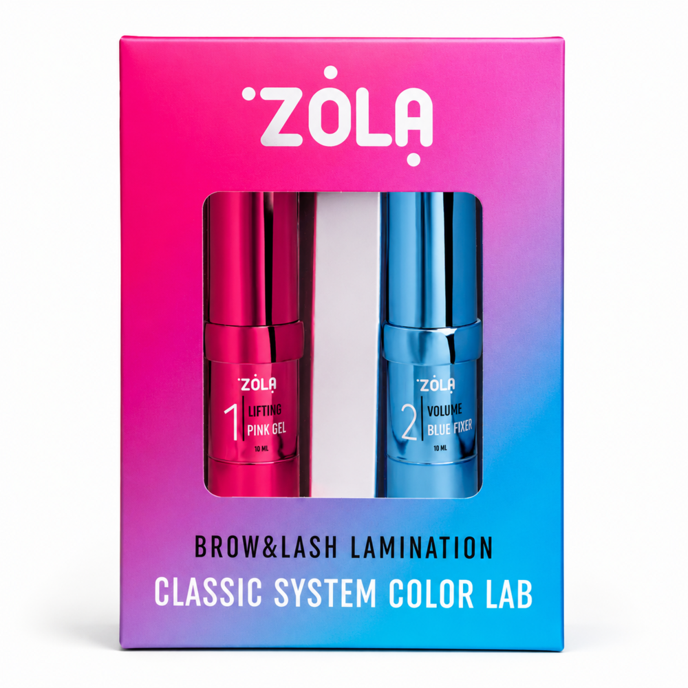 Набор ламинированных составов Zola Brow&Lash Lamination Classic System Color Lab 2*10 мл, фото 1