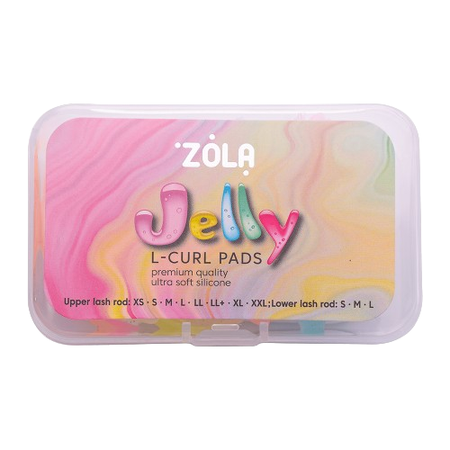 Набір бігуді силіконових Zola Jelly L-Curl для верхніх та нижніх вій (XS, S, M, L, LL, LL+, XL, XXL)