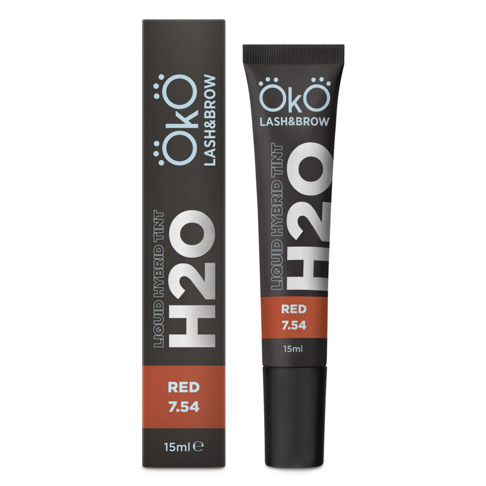 Фарба для брів та вій OKO Liquid Hybrid Tint H2O 7.54 Red, 15 мл