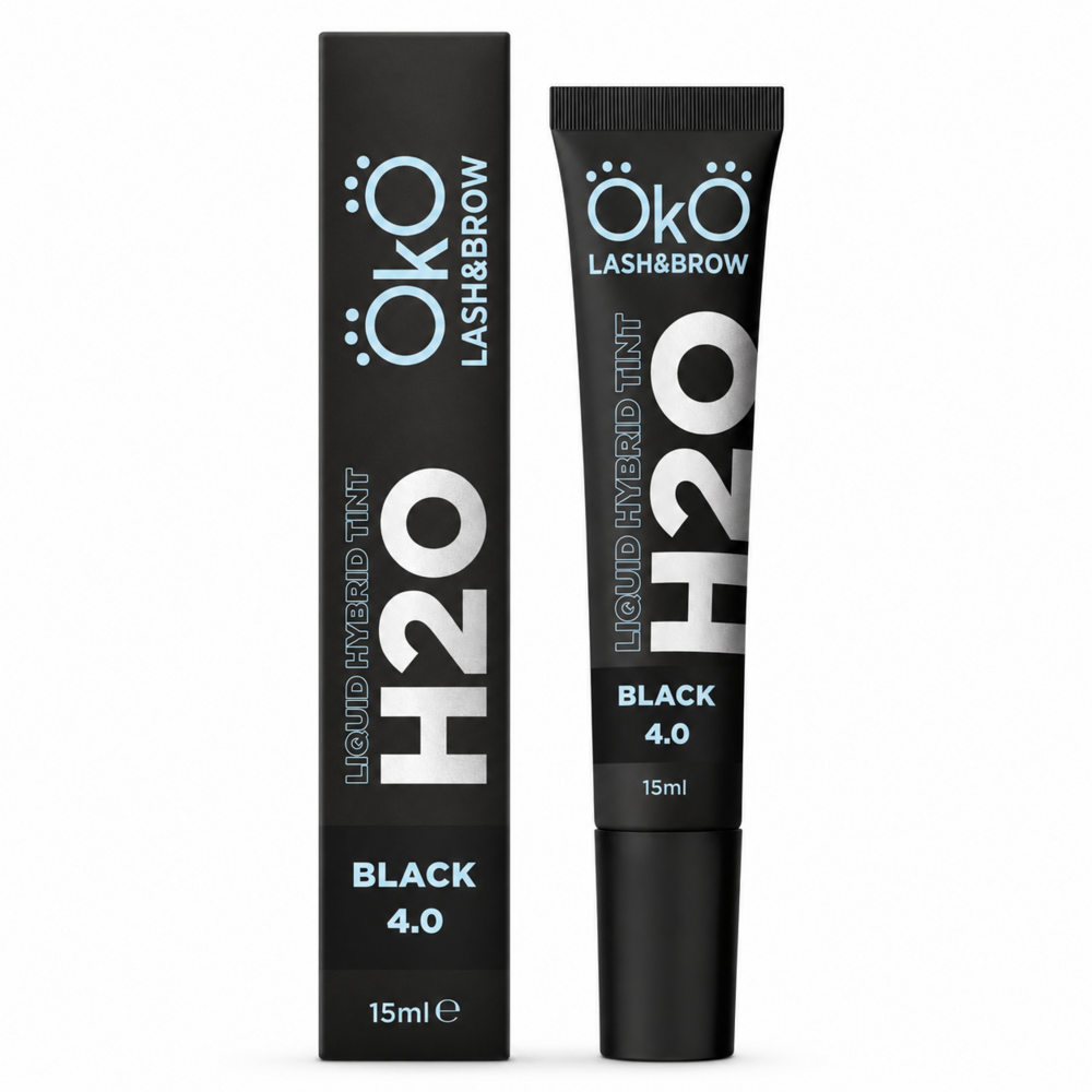 Краска для бровей и ресниц OKO Liquid Hybrid Tint H2O 4.0 Black, 15 мл, фото 1