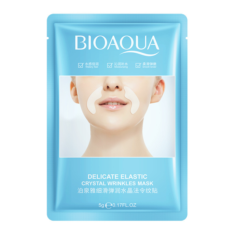 Маска-патч для носогубной складки Bioaqua Delicate Elastic Crystal Wrinkless Mask, 5 г, фото 1