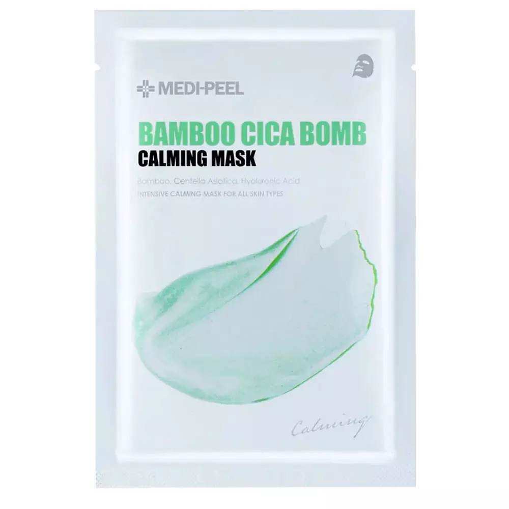 Маска успокаивающая тканевая с центеллой Medi-Peel Bamboo Cica Bomb Calming, 27 мл