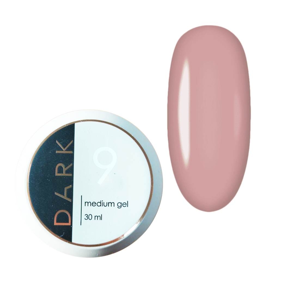 Гель моделирующий Dark Medium Gel №09 (обновленный цвет) без кисточки, 30 мл