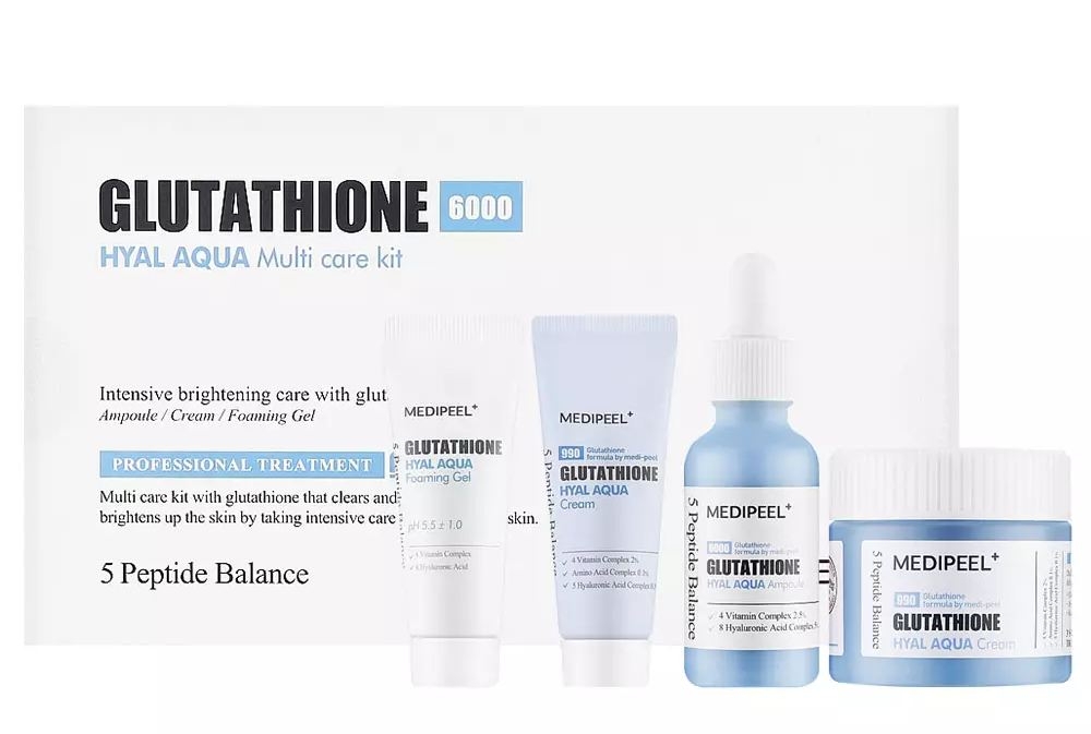 Набір зволожувальних засобів з глутатіоном Medi-Peel Glutathione Hyal Aqua Multi Care Kit