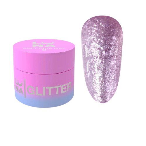 Блесточки для ногтей Luna Sapphire Gel №2, 5 мл, фото 1