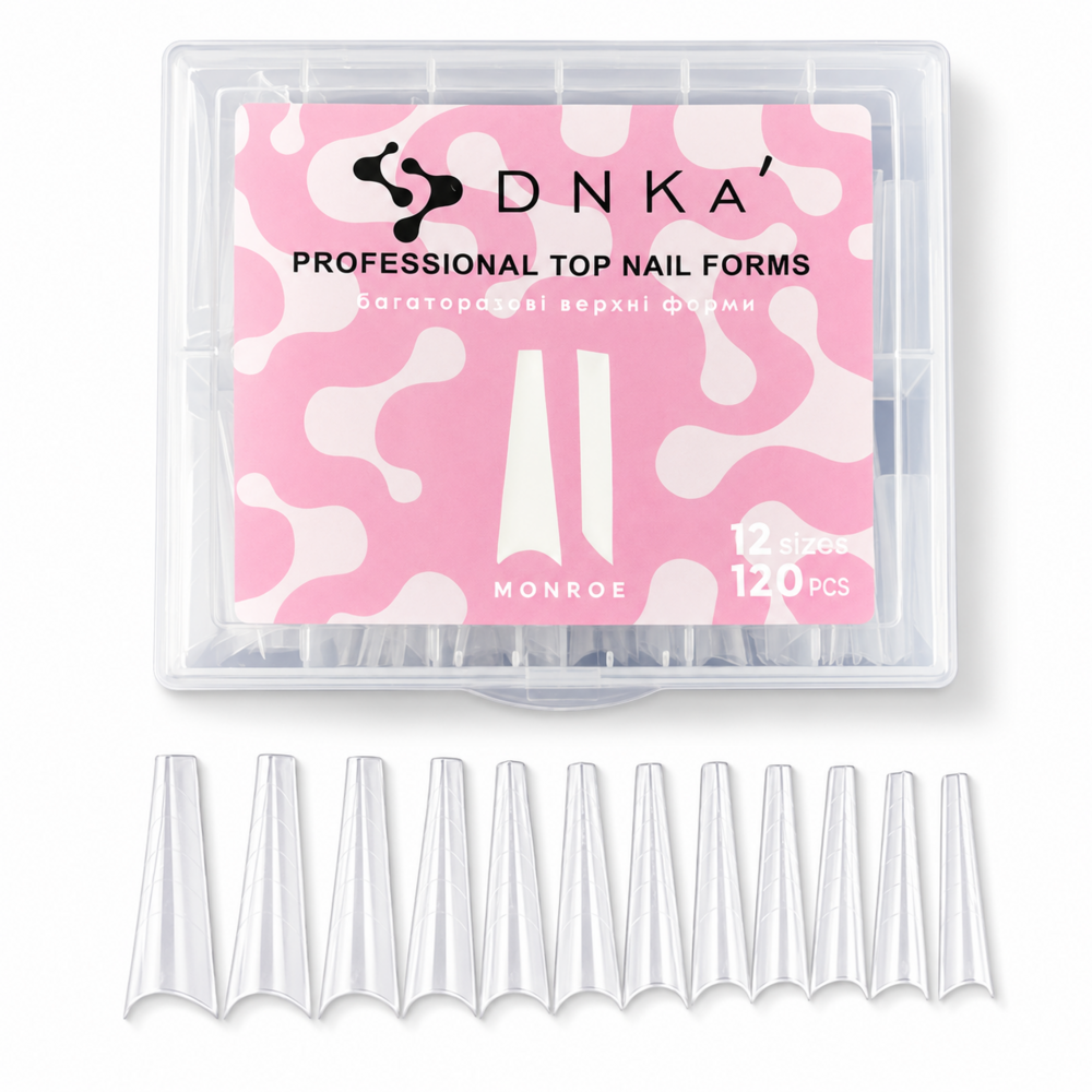 Формы для наращивания DNKa Reusable Upper Nail Forms Monroe (120 шт/уп), фото 1
