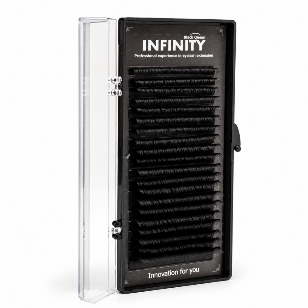 Ресницы Infinity черные 20 линий D 0.10 15 мм, фото 3