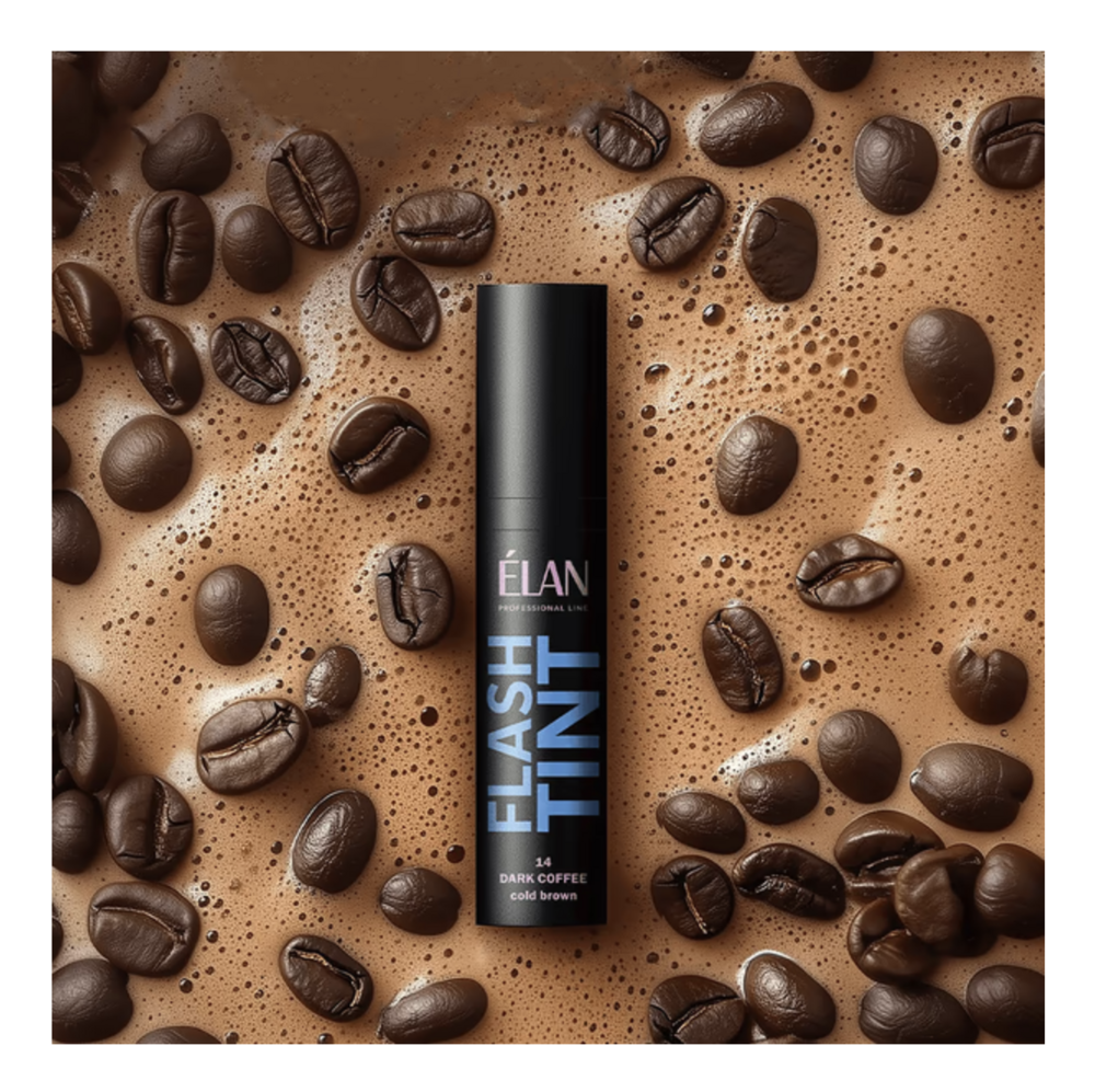 Система прямого фарбування брів Elan Flash Tint №14 Dark Coffee 10 мл, фото 5