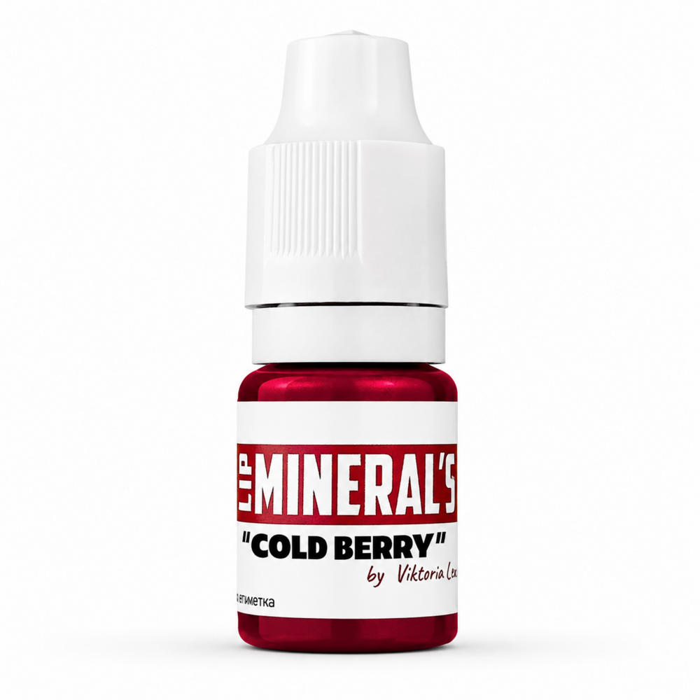 Пигмент для перманентного макияжа губ The Mineral Lips Cold Berry 6мл, фото 1