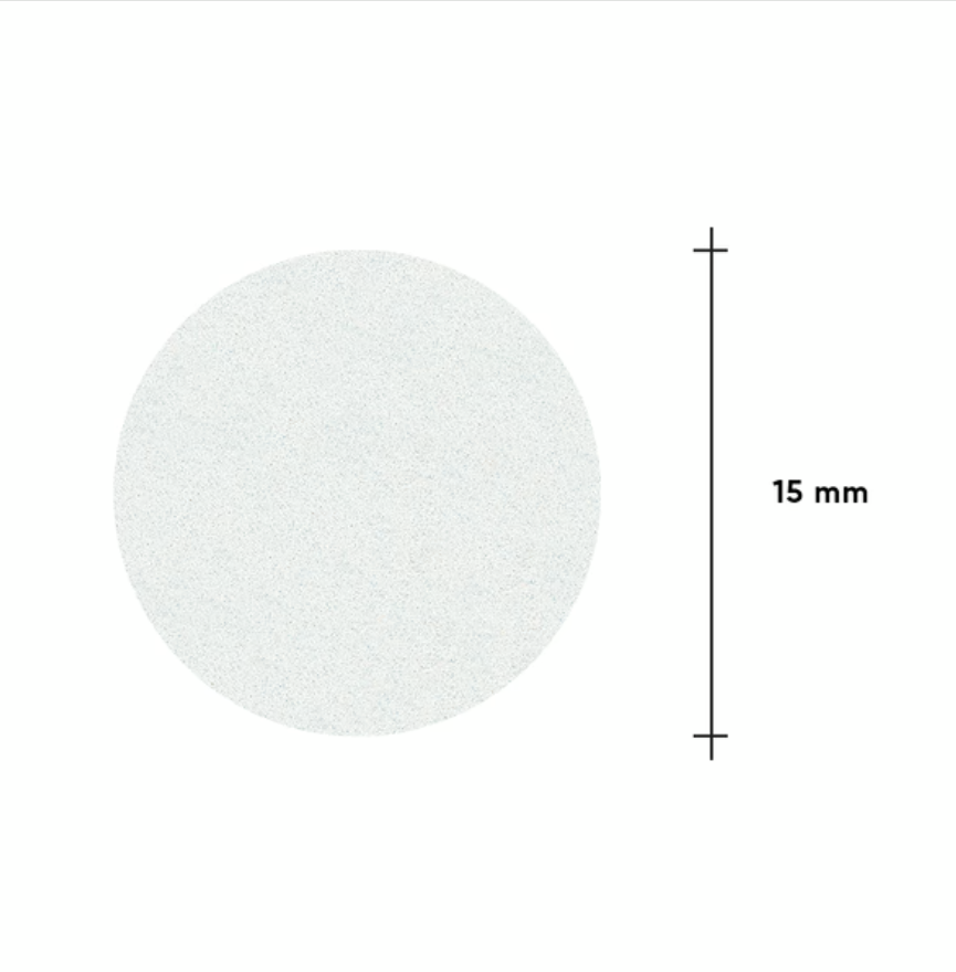 Файли змінні білі для педикюрного диска STALEKS PRO PODODISC S 320 гріт (50 шт), фото 3